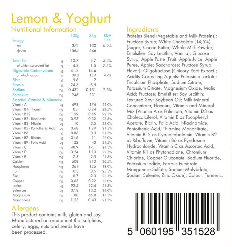 Lemon and Yoghurt 200kcal Meal Replacement Bar