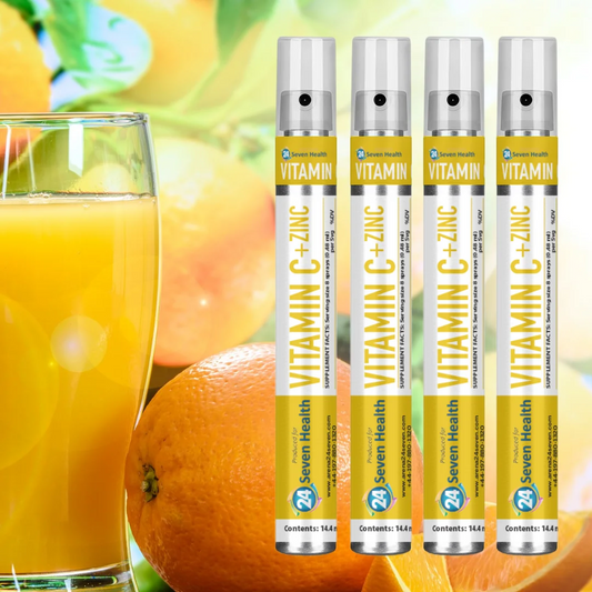 24Seven Health Spray Vitamin C + Zinc (4 Pack)