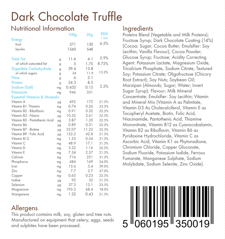 Dark Chocolate Truffle 200kcal Meal Replacement Bar